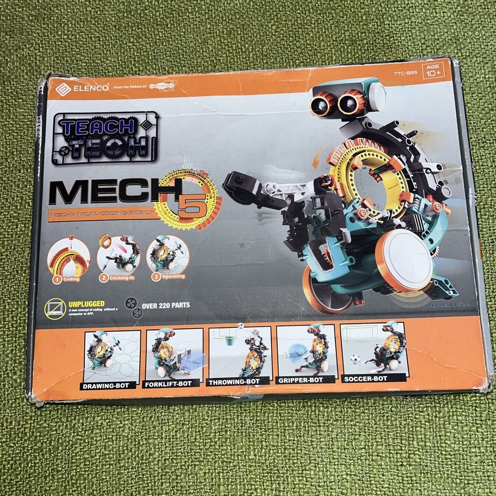 Elenco Teach Tech Mech 5 Mechanical Coding Robot‎ TTC-895
